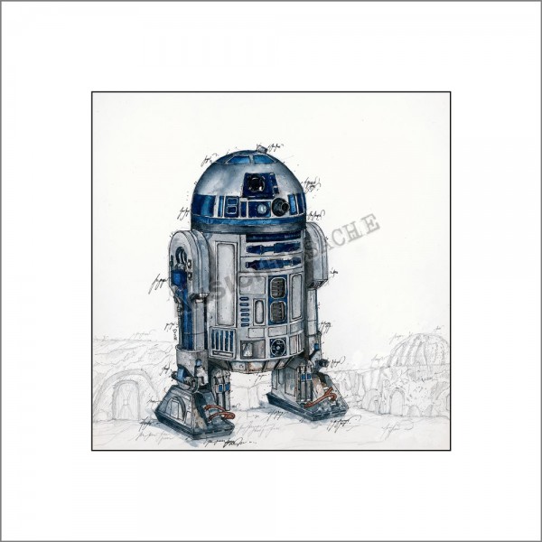 Star Wars-Kunstdruck R2-D2 II