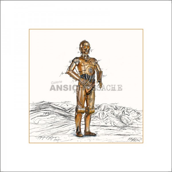 Star Wars-Kunstdruck C-3PO