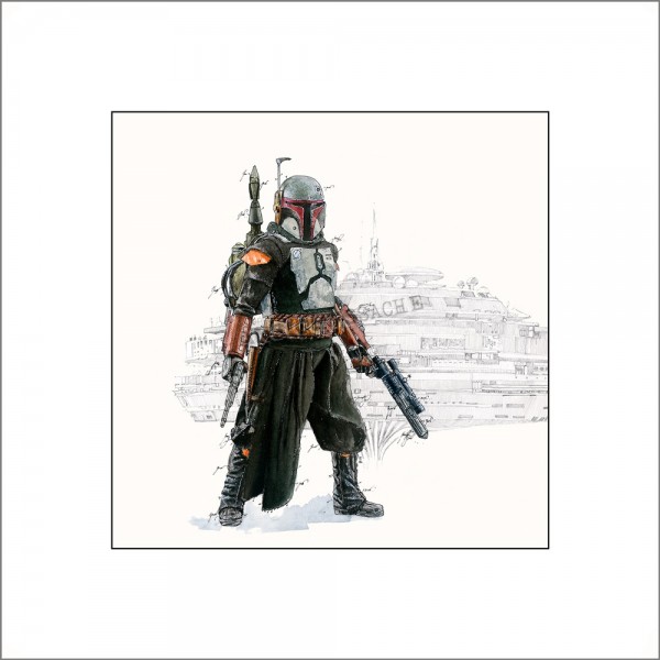 Star Wars-Kunstdruck Boba Fett