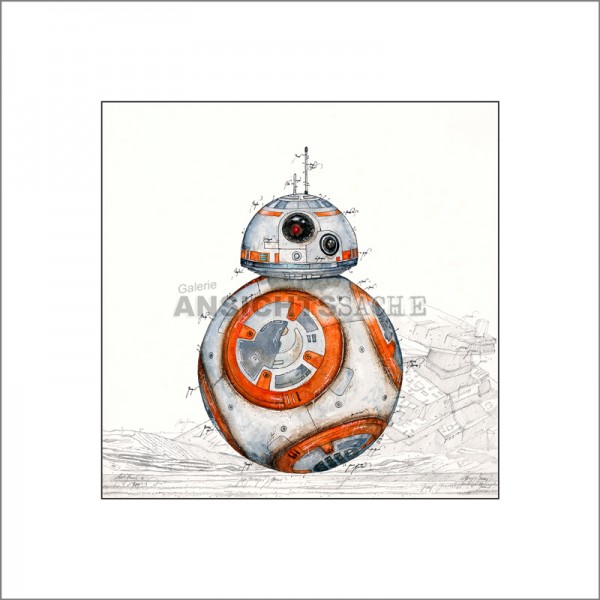 Star Wars-Kunstdruck BB-8