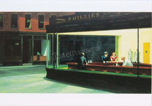 Postkarte &quot;Edward Hopper - Nighthawks&quot;