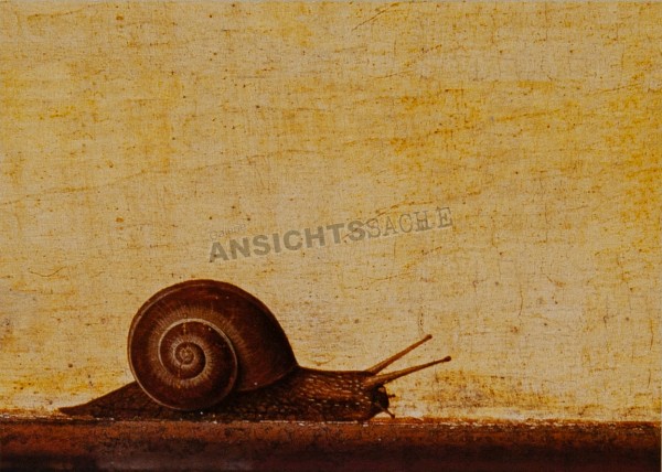 Postkarte &quot;Francesco del Cossa - Schnecke (Ausschnitt Verkündigung)&quot;