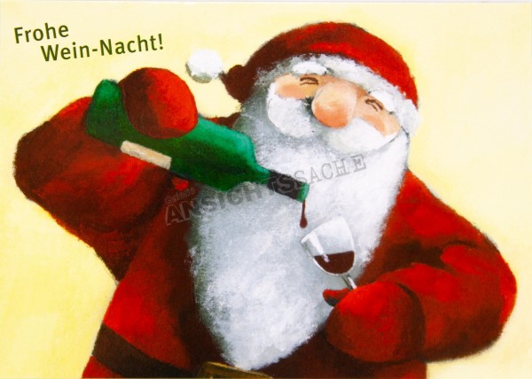 Weihnachtskarte &quot;Frohe Wein-Nacht!&quot;