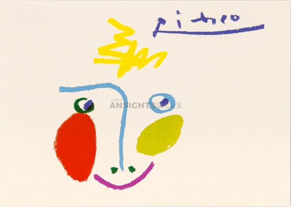 Postkarte &quot;Pablo Picasso - La Lavandière&quot;