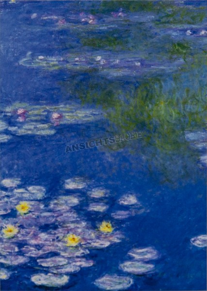 Postkarte &quot;Claude Monet - Seerosen (Ausschnitt)&quot;