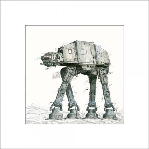 Star Wars-Kunstdruck AT-AT