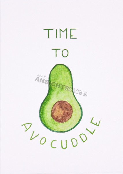 Postkarte &quot;Time to avocuddle&quot;