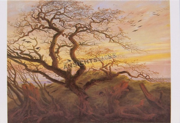 Postkarte &quot;Caspar David Friedrich - Der Rabenbaum&quot;