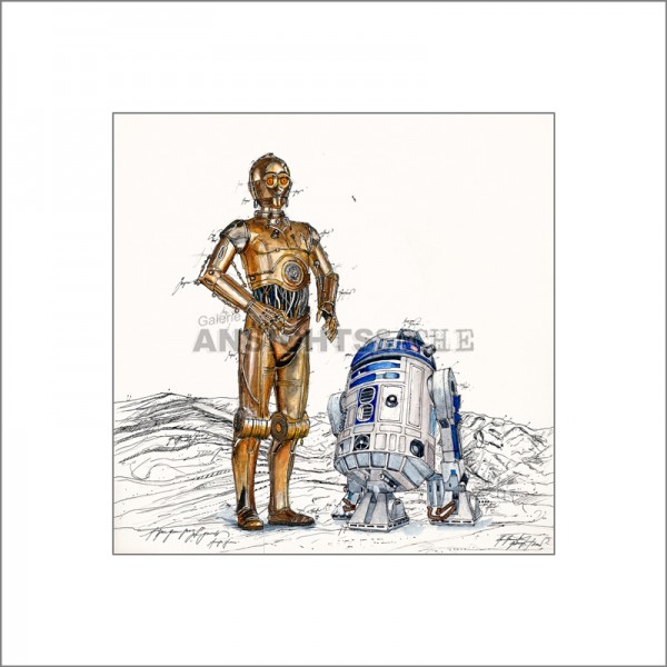 Star Wars-Kunstdruck C-3PO &amp; R2-D2