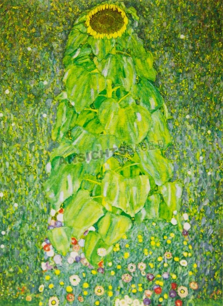 Postkarte &quot;Gustav Klimt - Die Sonnenblume&quot;