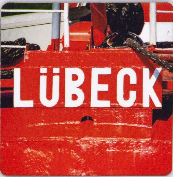 Lübeck-Magnet rotes Schiff