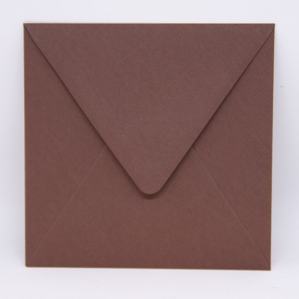 quadratischer Umschlag - Braun