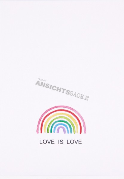 Postkarte &quot;LOVE IS LOVE&quot;