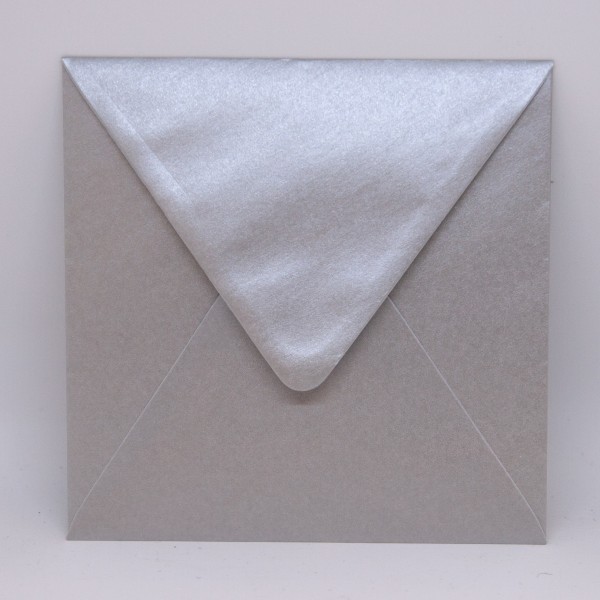 quadratischer Umschlag - Silber