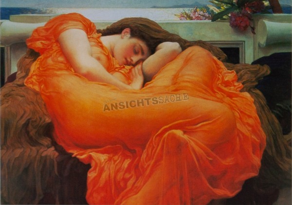 Postkarte &quot;Frederic Leighton - Flaming June (Ausschnitt)&quot;