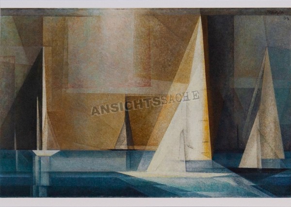 Postkarte &quot;Lyonel Feininger - Jachten&quot;